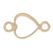 Intercalaire coeur évidé 8x4 mm - Gold filled (or laminé) x1|raw }}