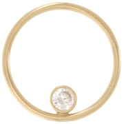 Breloque cercle évidé 15 mm - Gold filled (Or laminé) Crystal x1|raw }}