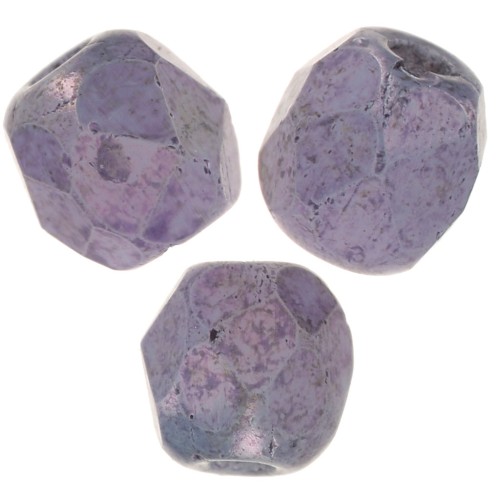 Facettes 3 mm Chalk White Lila Vega Luster x50