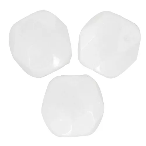 Facettes 3 mm Chalk White Shimmer x50