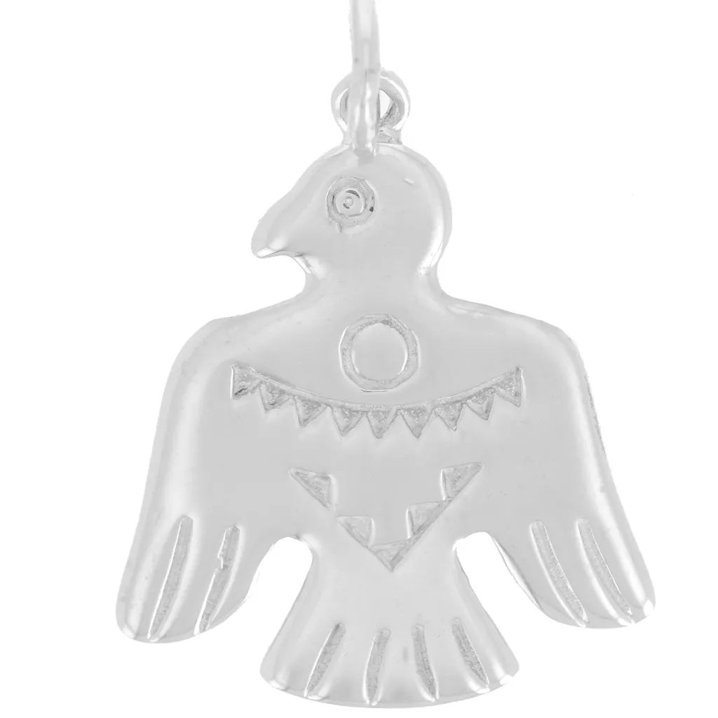 Pendentif Argenté Aigle 22x19 Mm - Neuf Sans Boîte