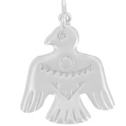 Pendentif aigle ethnique 22.5x19 mm - Argent 925 x1|raw }}