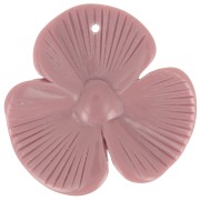 Pendentif fleur 3 pétales 42x43 mm en résine opaque - Mocha Mousse x1