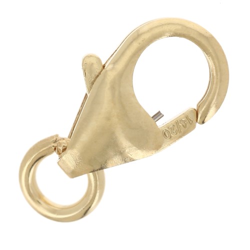 Fermoir mousqueton 8 mm Gold filled (or laminé) x1