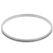 Bracelet jonc 4x65 mm pour tissage Delica 11/0 - 1 rang 1.5 mm - Acier inox 304 