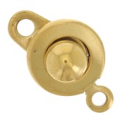 Fermoir pression 9 mm - Acier inoxydable 304 Doré x1|raw }}