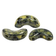 Perles en verre Arcos® par Puca® 5x10 mm - Black Stony Beige Yellow x10g|raw }}
