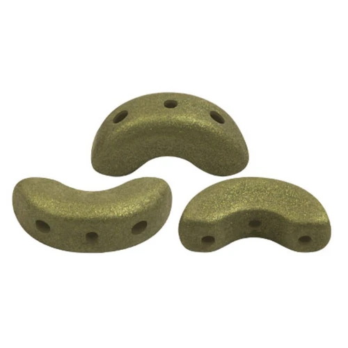 Perles en verre Arcos® par Puca® 5x10 mm - Trendy Olive Mat x10g