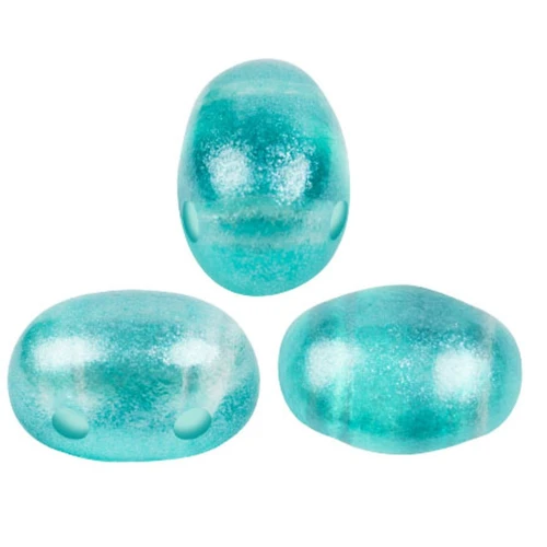 Perles en verre Samos® par Puca® 7x5 mm - Riviera Azur x10g