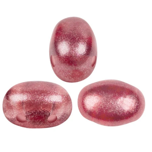 Perles en verre Samos® par Puca® 7x5 mm - Riviera Cherry x10g