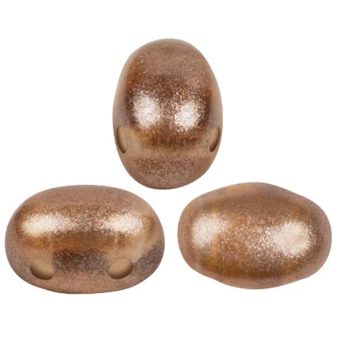 Perles en verre Samos® par Puca® 7x5 mm - Riviera Mocca x10g