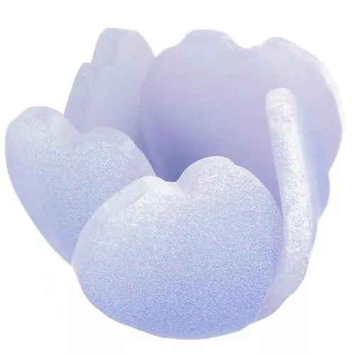 Perle fleur 13 mm en plastique - Bleuet x1