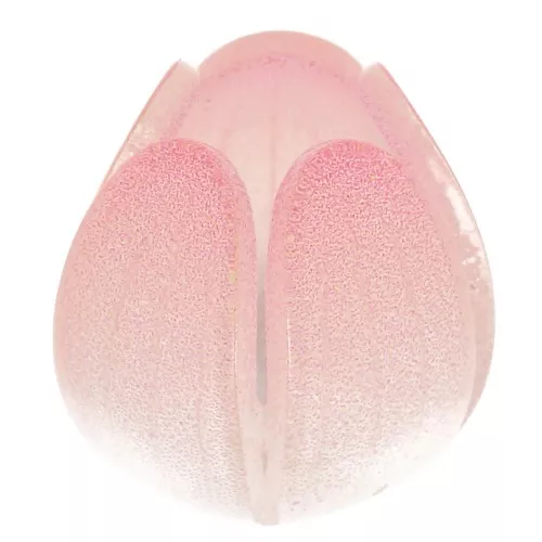 Perle fleur 12 mm en plastique - Rose x1