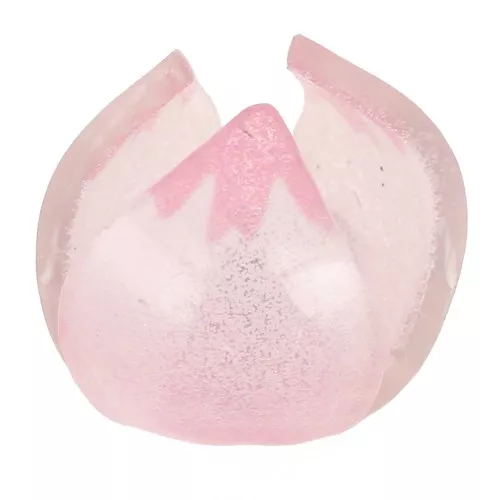 Perle fleur 10 mm en plastique - Rose x1