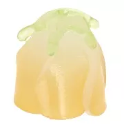 Perle fleur Tulipe 15x13 mm en plastique - Jaune x1