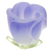 Perle fleur Tulipe 15x13 mm en plastique - Bleu foncé x1|raw }}