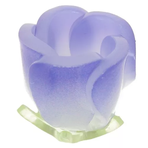 Perle fleur Tulipe 15x13 mm en plastique - Bleu foncé x1