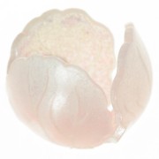 Perle fleur 14 mm en acrylique - Rose poudré x1