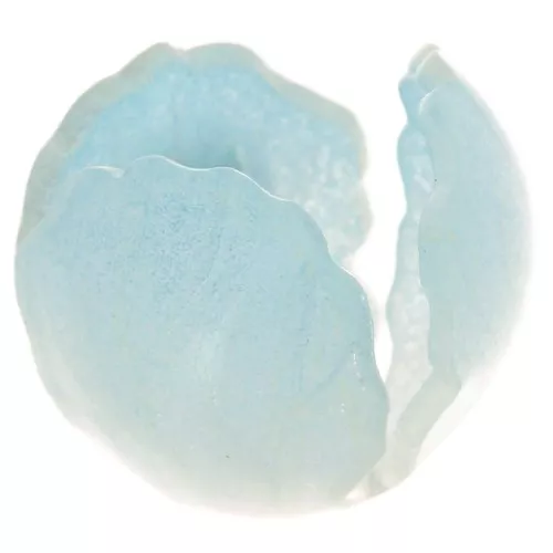 Perle fleur 14 mm en acrylique - Bleu ciel x1