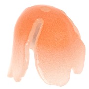 Perle fleur Tulipe 13x11 mm en acrylique - Orange x1
