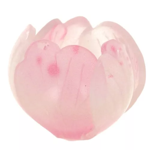 Perle fleur 15 mm en plastique - Rose x1