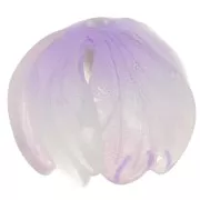 Perle fleur 15 mm en plastique - Lilas x1
