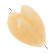 Perles bourgeon de fleur 10x8 mm en synthétique - Orange x8|raw }}