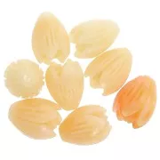 Perles bourgeon de fleur 10x8 mm en synthétique - Orange x8