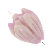 Perles bourgeon de fleur 8.5x7 mm en synthétique - Lilas x8