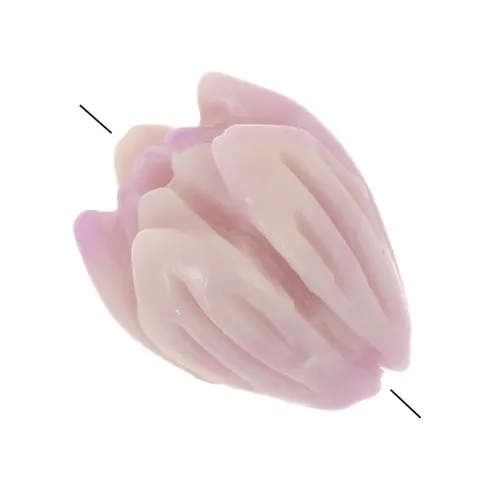 Perles bourgeon de fleur 8.5x7 mm en synthétique - Lilas x8