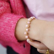 Perles rondes en céramique 6.5 mm - Orange x20