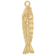 Pendentif poisson 32.5x7 mm - Doré à l'or fin x1|raw }}