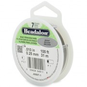 Fil Cablé 7 brins 0.25 mm - Beadalon - Acier x30 m