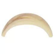 Accessoire pour cheveux - pour chouchou élastique - 52x28 mm en résine - Ivoire marbré