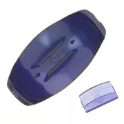 Accessoire pour cheveux - pour chouchou élastique - 52x28 mm en résine Bleu nuit métallisé