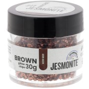 Chips pailletés en flacon - Jesmonite - Marron x30g|raw }}
