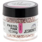 Chips pailletés en flacon - Jesmonite - Rose pastel x30g|raw }}