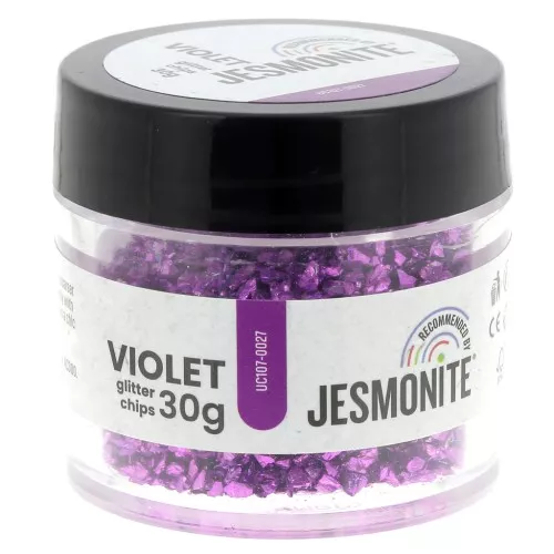 Chips pailletés en flacon - Jesmonite - Violet x30g