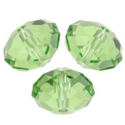 Perle ronde aplatie PureCrystal 5040 8 mm - Reinvented Peridot x1