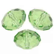 Perle ronde aplatie PureCrystal 5040 8 mm - Reinvented Peridot x1