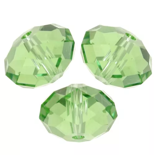 Perle ronde aplatie PureCrystal 5040 8 mm - Reinvented Peridot x1