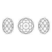 Perle ronde aplatie PureCrystal 5040 8 mm - Reinvented Peridot x1