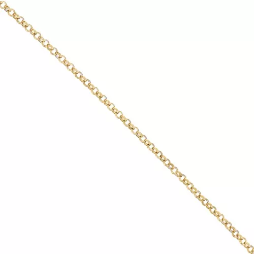 Chaîne maille Jaseron 3.5 mm - Acier inoxydable 316L Doré x50cm