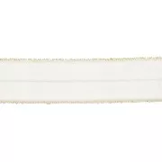 Ruban élastique plat 16 mm - Doré pailleté x1m