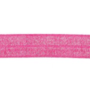 Ruban élastique plat 16 mm - Fuchsia pailleté x1m