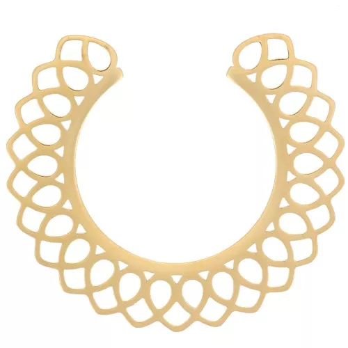Intercalaire pour collier ajouré 35 mm - Acier inoxydable 316L Doré x1