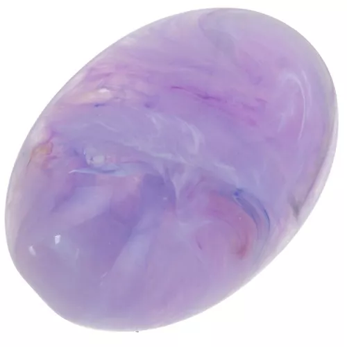 Cabochon ovale 18x13 mm en résine - Lavande marbré x1