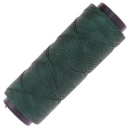 Fil plat en polyester ciré Slam Cord pour micro macramé 0.6 mm - Vert foncé x100m|raw }}