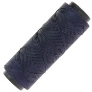 Fil plat en polyester ciré Slam Cord pour micro macramé 0.8 mm - Bleu nuit x100m|raw }}