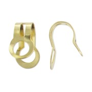 Attaches breloques 11x6 mm doré x4